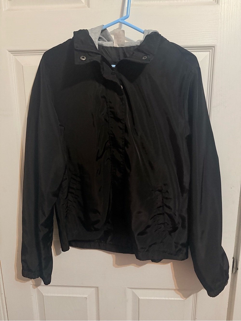 No Boundaries Black Hooded Bomber Jacket
